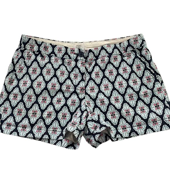 Crown & Ivy Navy Patterned Shorts 12p - Picture 1 of 6